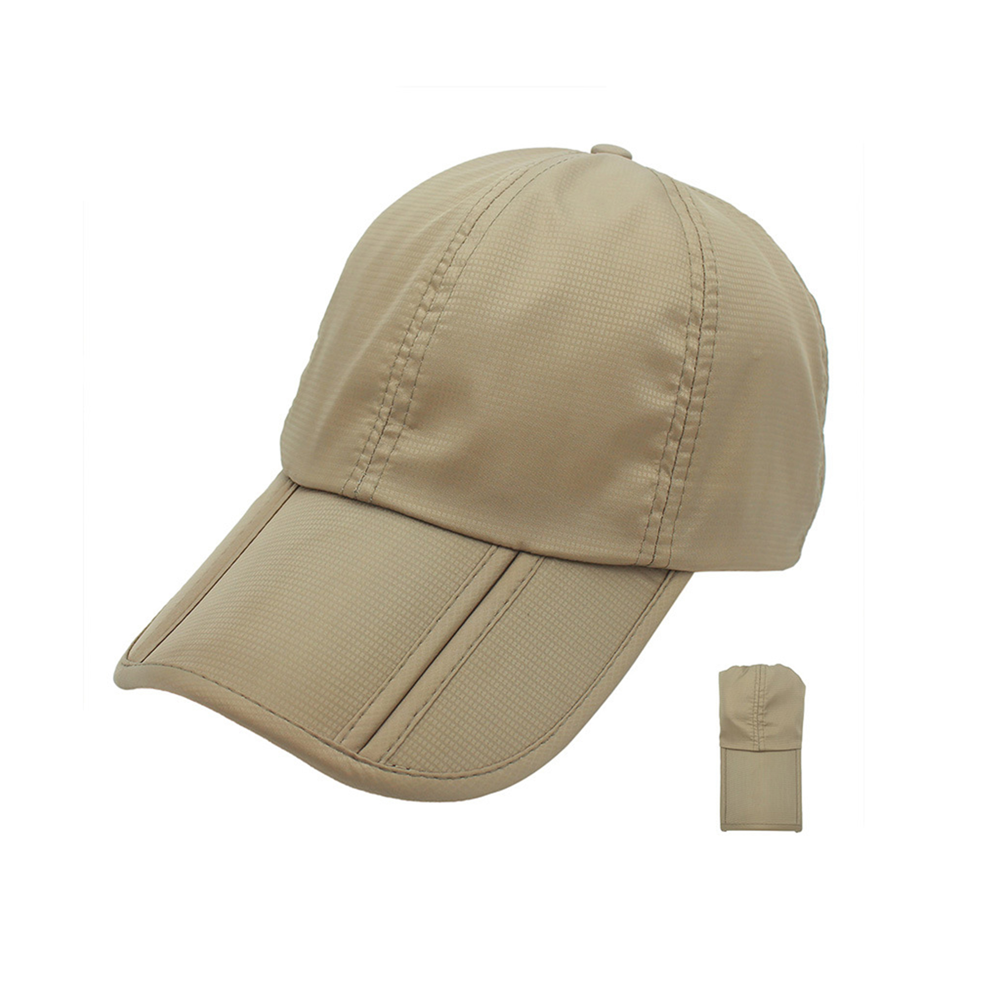 Polyester Foldable Waterproof Baseball Cap With UPF Protection 2