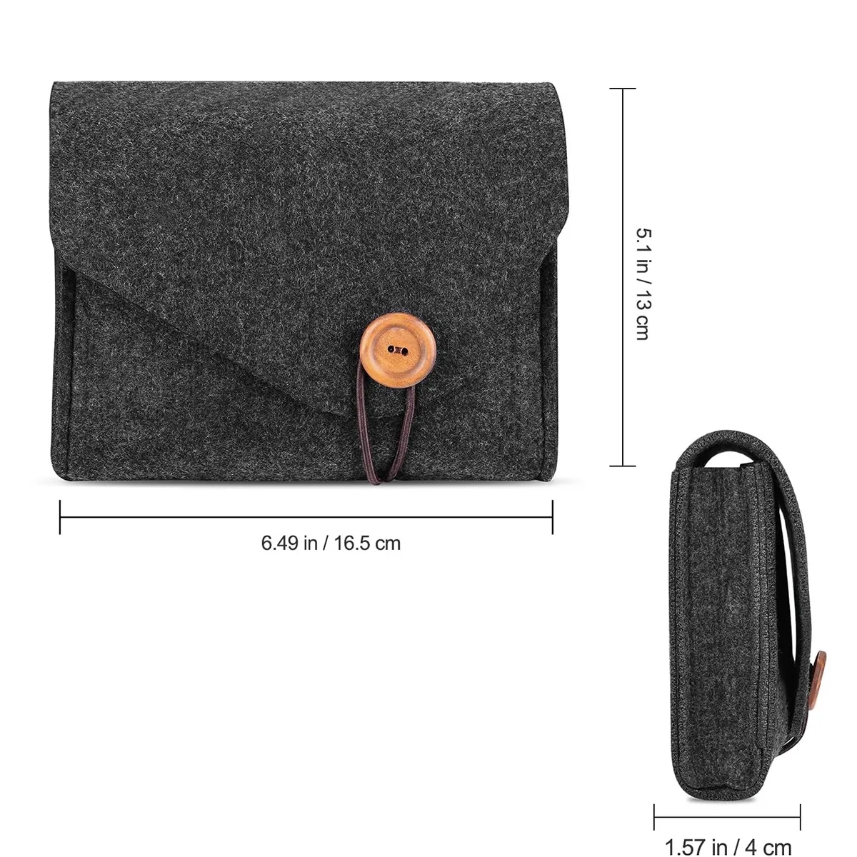 Portable Felt Power Adapter Storage Bag Protective Case 2