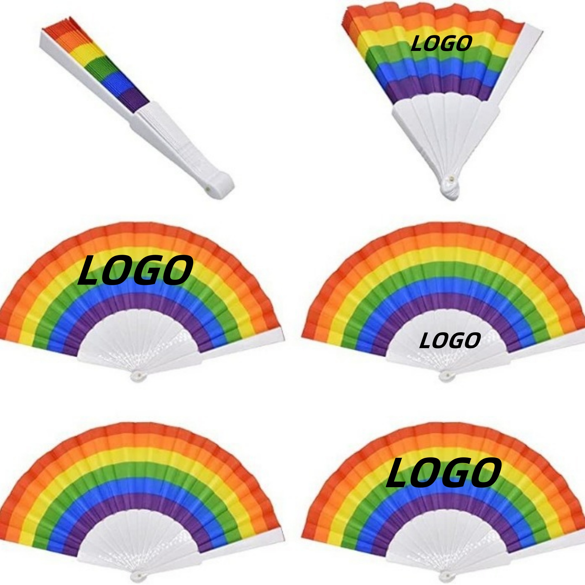Plastic Rainbow Folding?fan 2