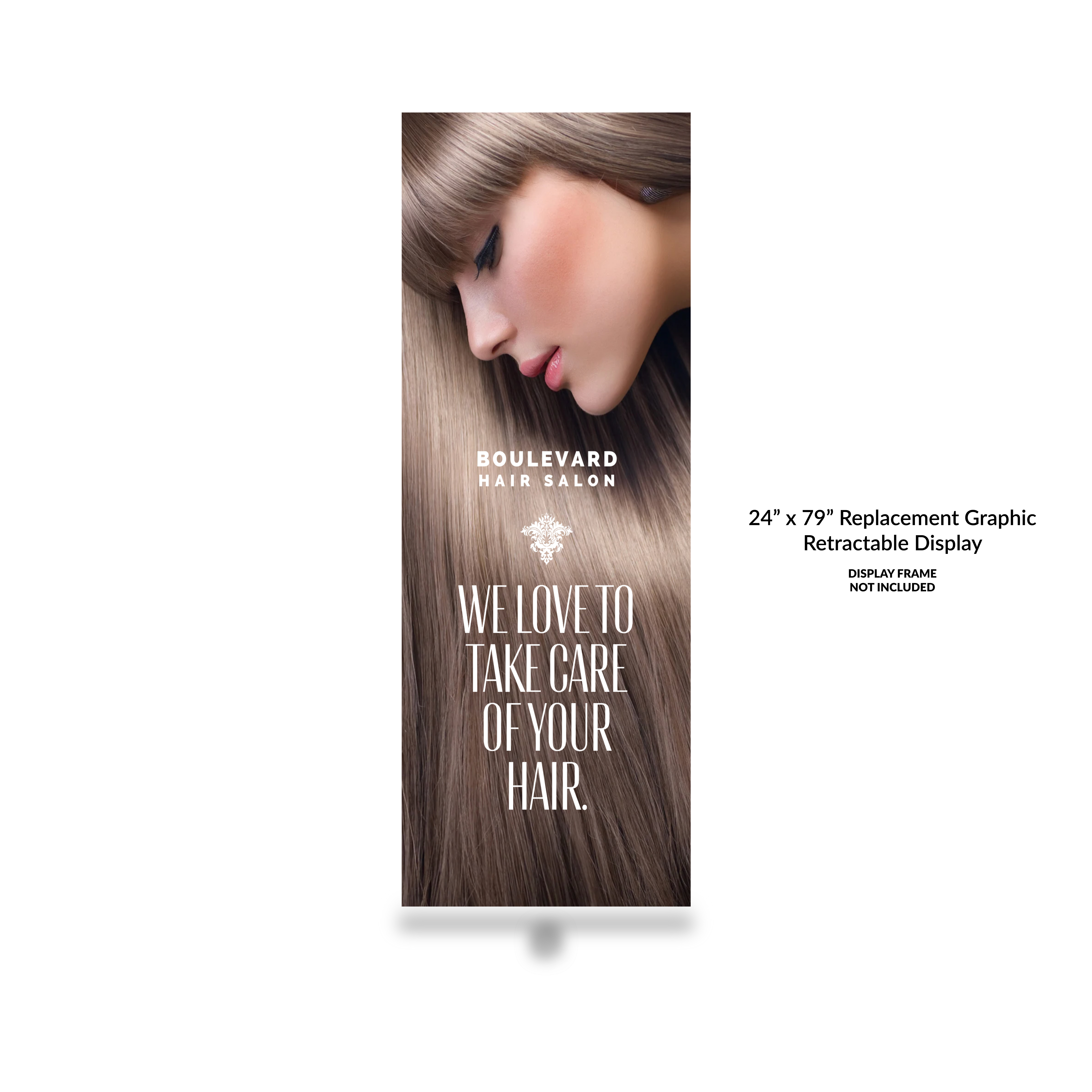 24"W x 79"H Replacement Graphic (Retractable Display)