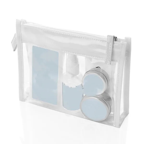 Clear PVC White Trim Bag 3