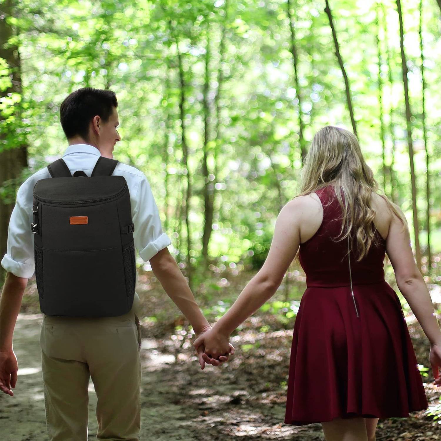 17L Large Insulated Cooler Backpack for Outdoor Camping 12