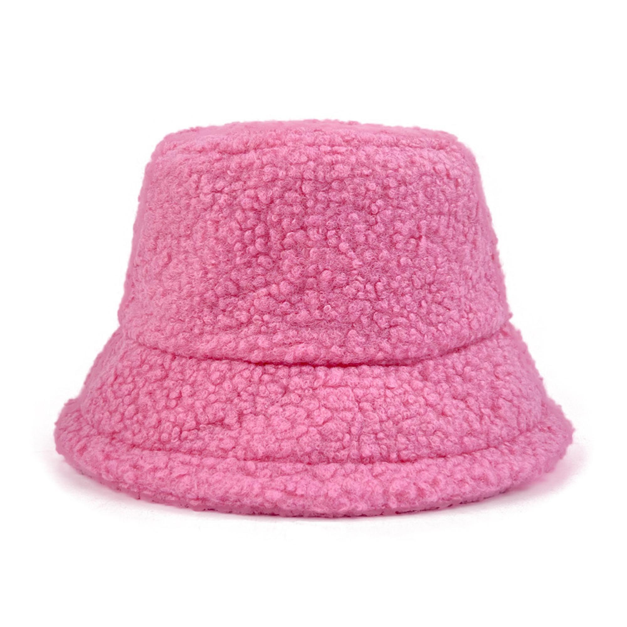 Fuzzy Winter Bucket Hat With Fleece Lining 22.83" Circumference 12