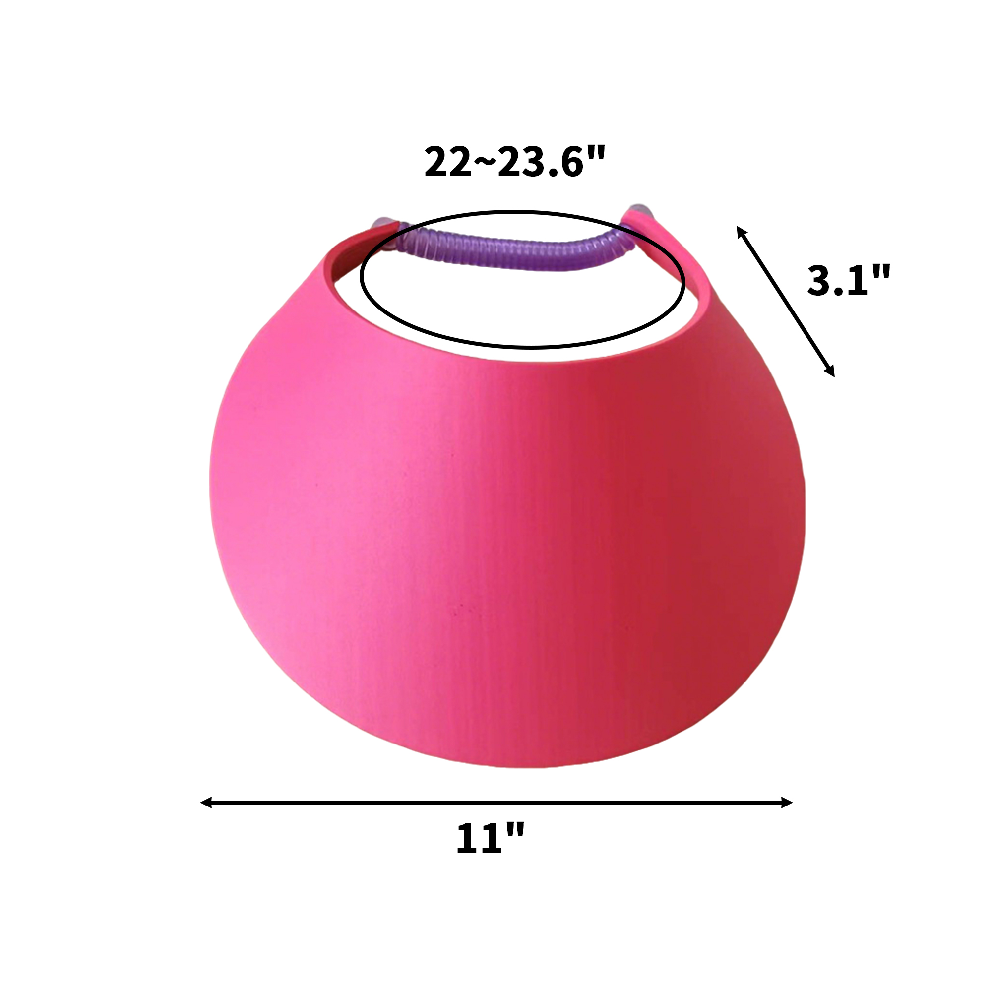 EVA Foam Sun Shield Adjustable Visor 4
