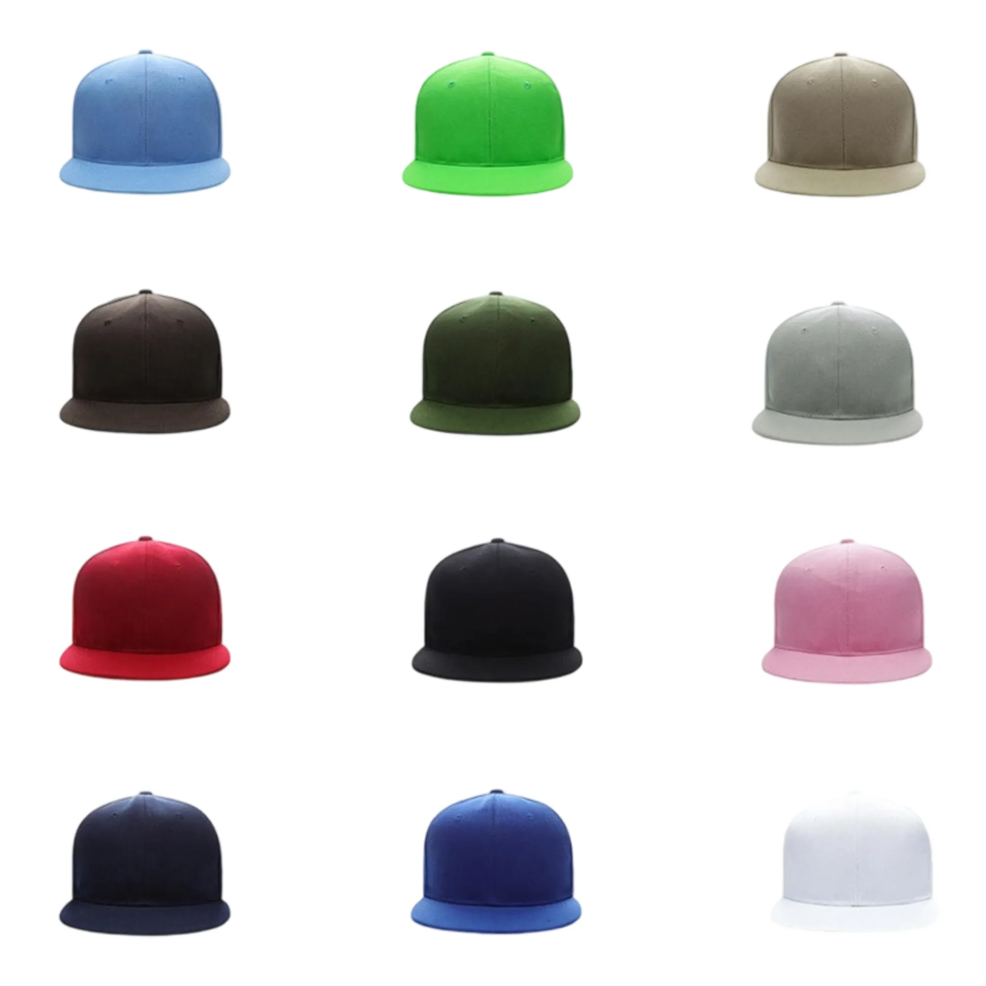 Colorful Flat - Brim Custom - Logo Snapback Caps 2