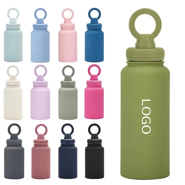 Stainless Steel Magnetic Phone Mount Water Bottle Holder 5