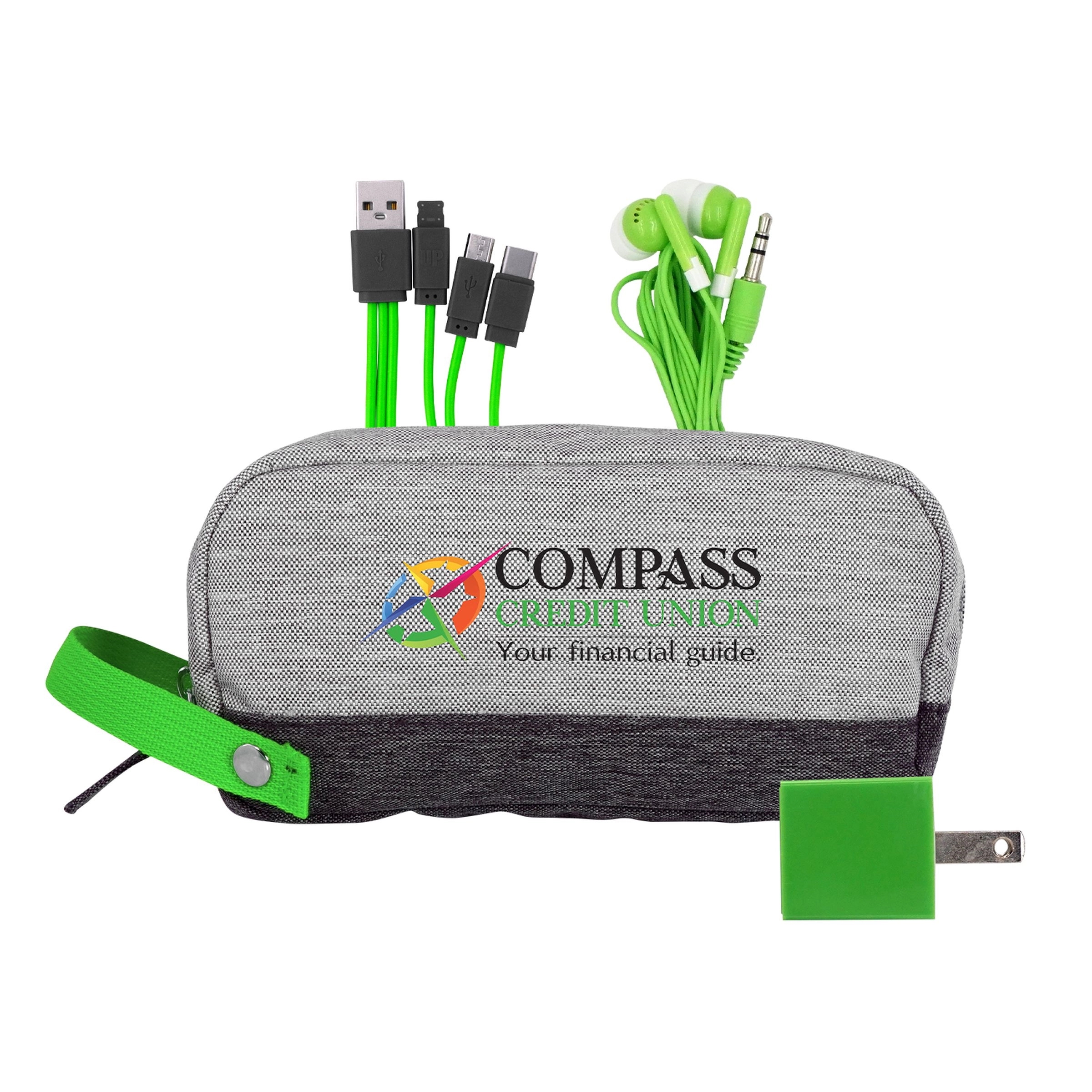 Bay Two Tone Wall Charging Travel Set 4