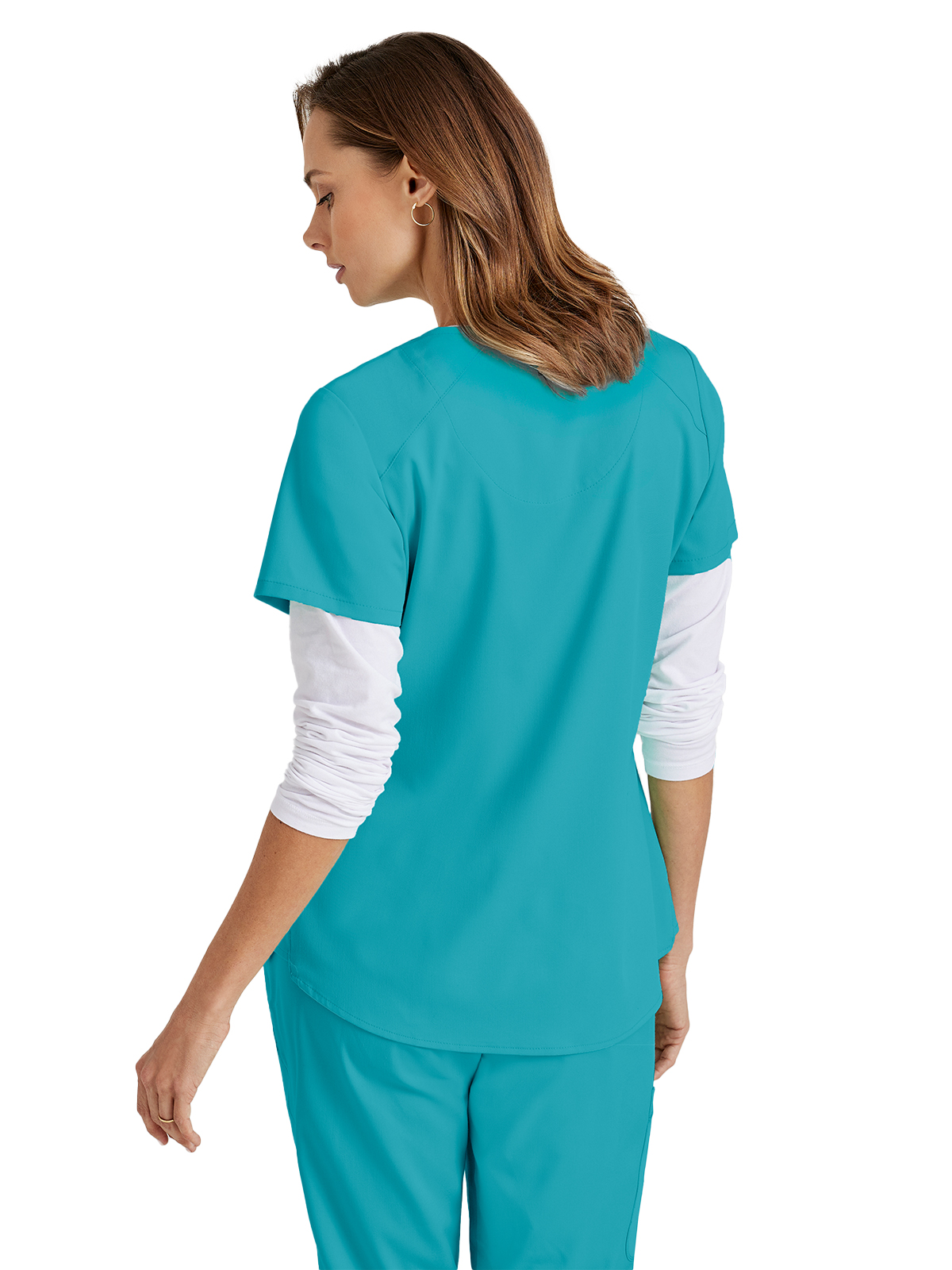 Grey's Anatomy Spandex Stretch - Women's Four-Pocket V-Neck Emma Scrub Top 59