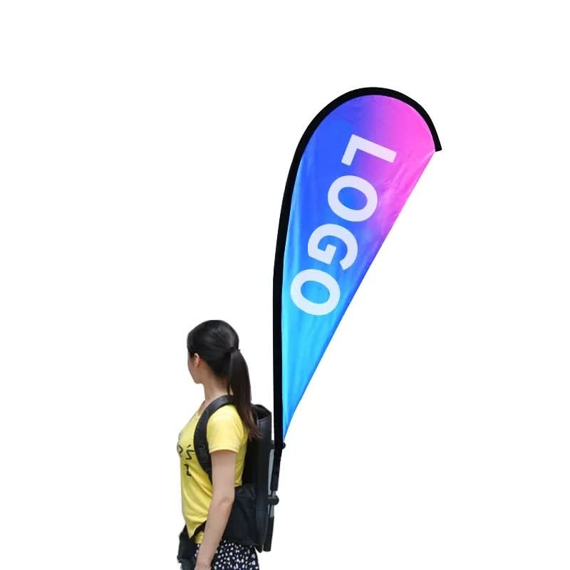 Full Color Backpack Teardrop Flag 3