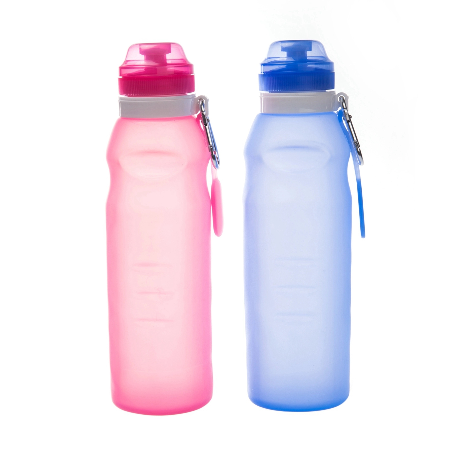 20 OZ. Silicone Folding Water Bottle with Carabiner 9