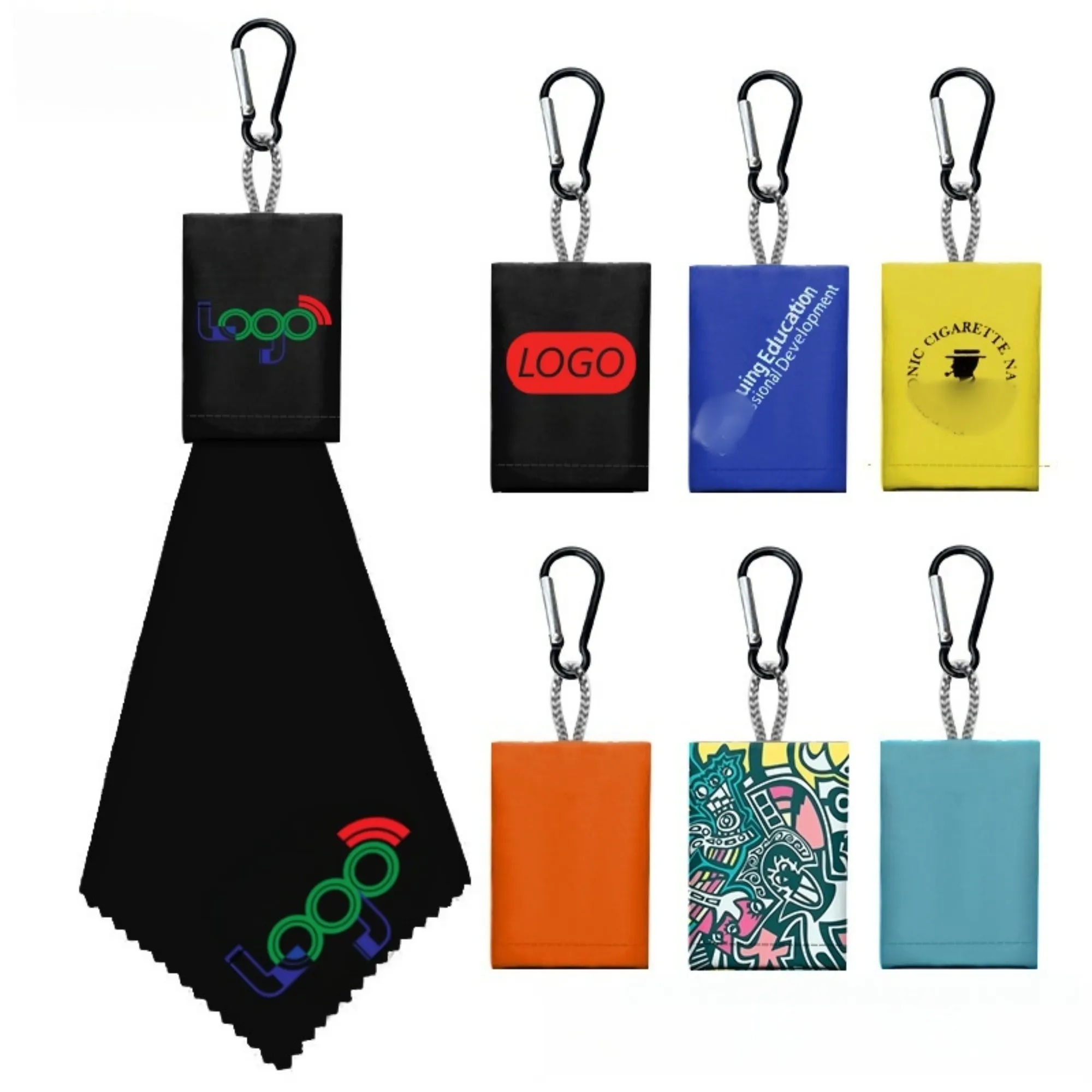 Glasses Cloth Keychain - Custom Logo