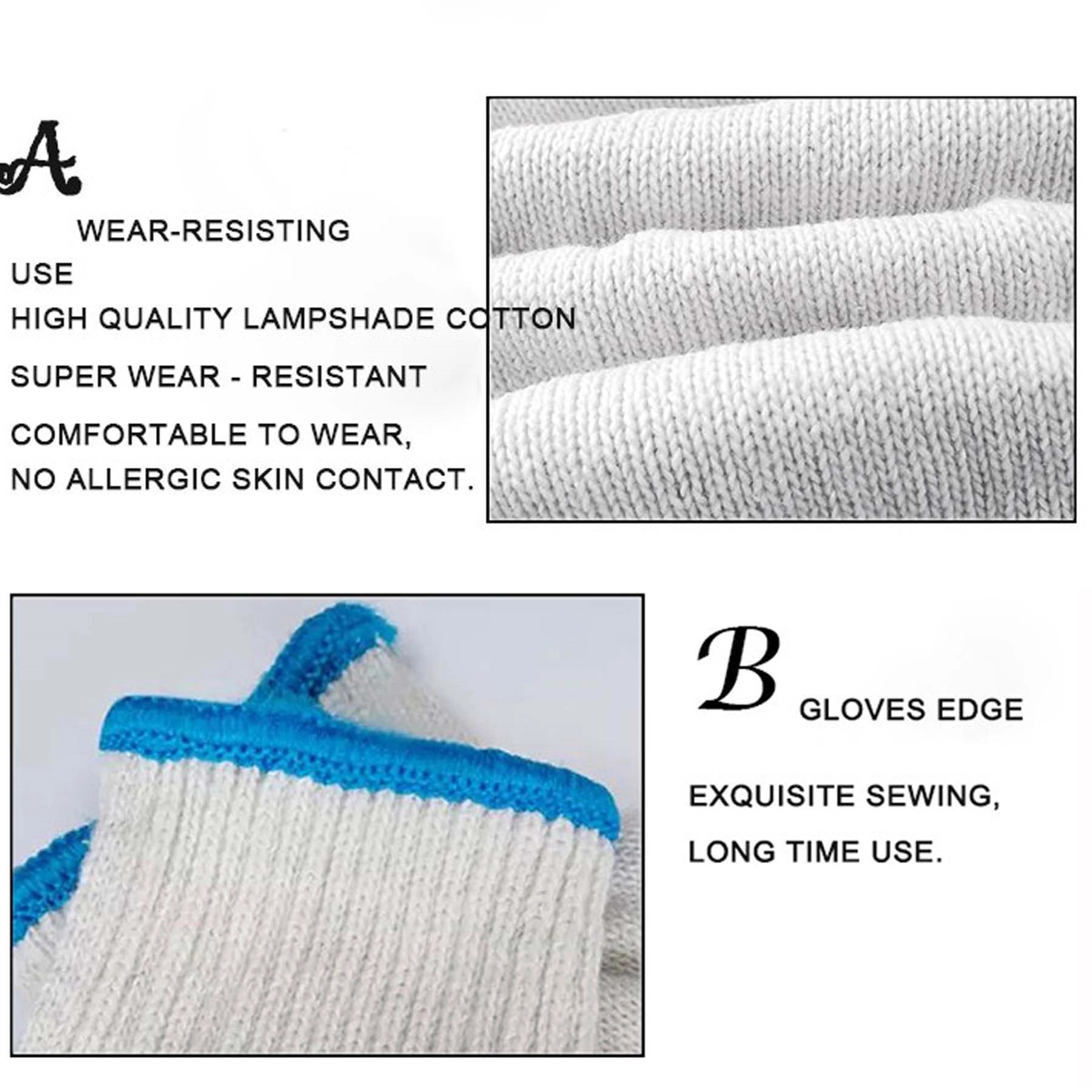 Knit Cotton/Polyester Blend Work Gloves 4