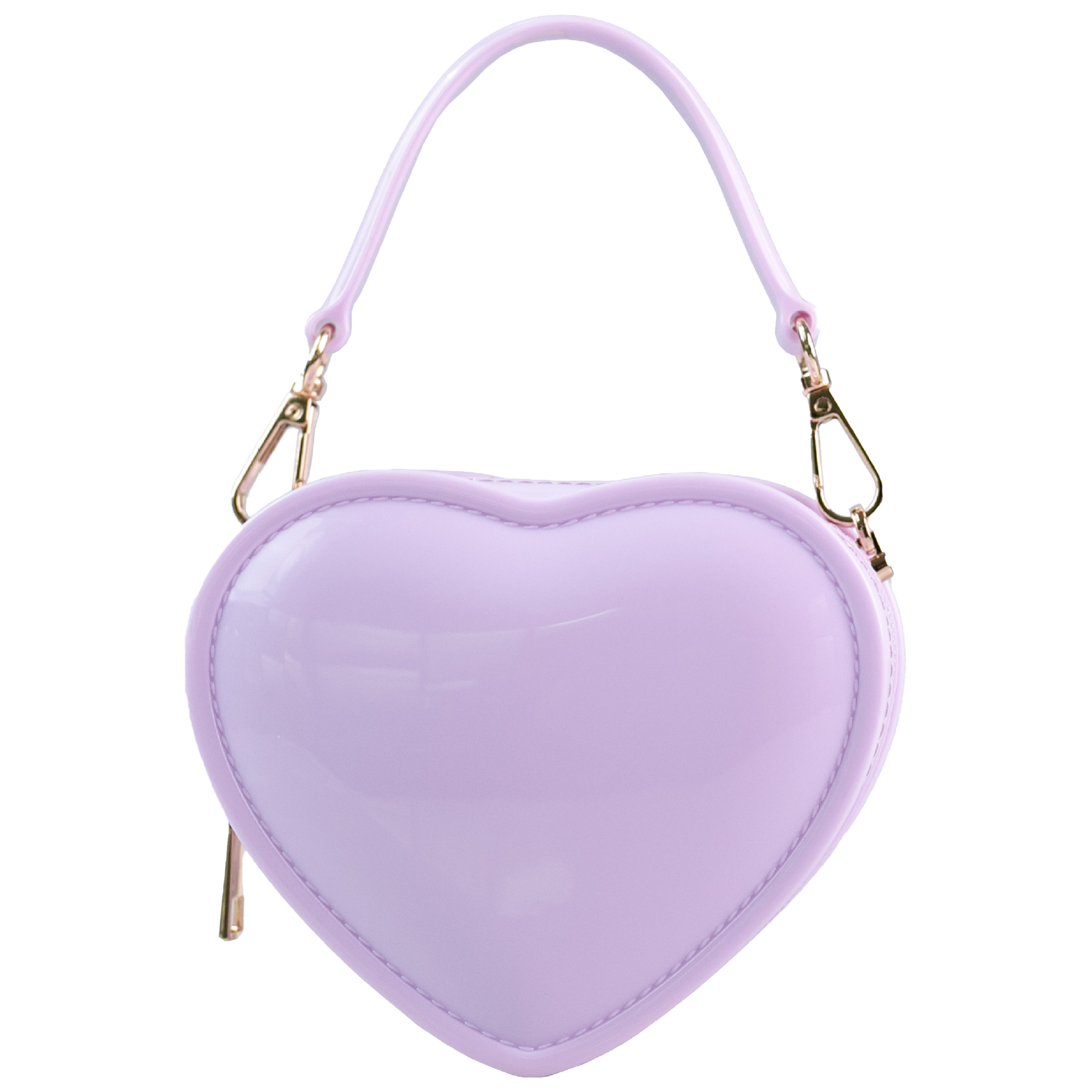 Pvc Mini Heart-Shaped Diagonal Cross Handbag 8