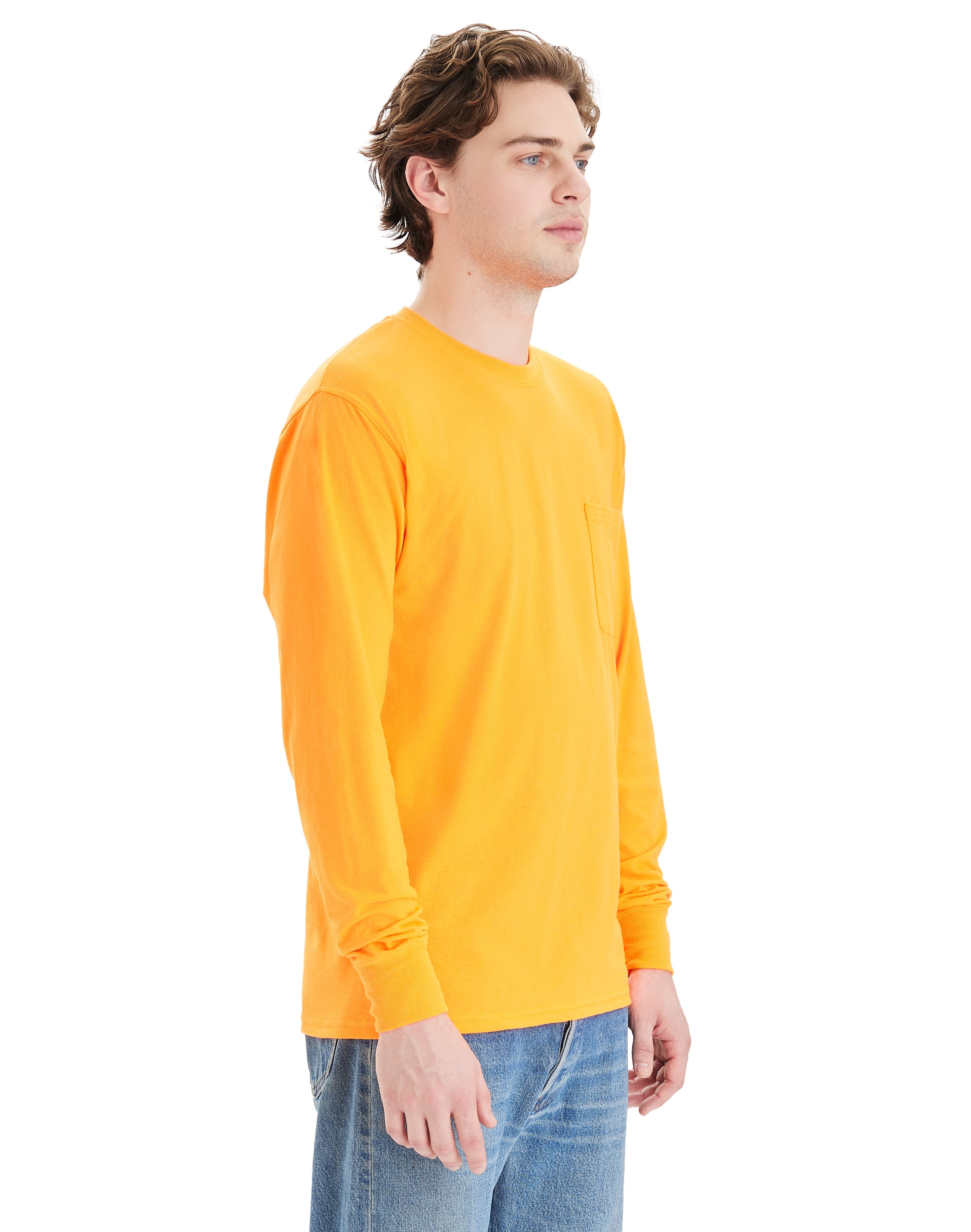 Hanes Workwear Long-Sleeve Pocket T-Shirt 2