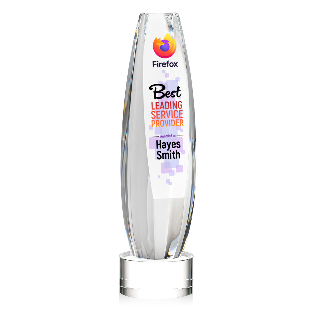 Hoover VividPrint™ Award on Marvel Base - Clear 7