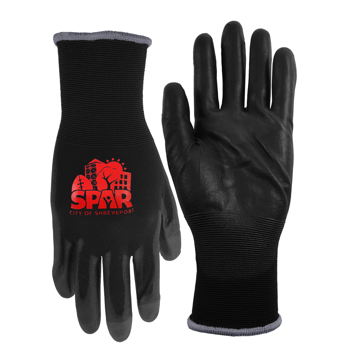 Nitrile Coated Text Gloves with Oversized DTF 3