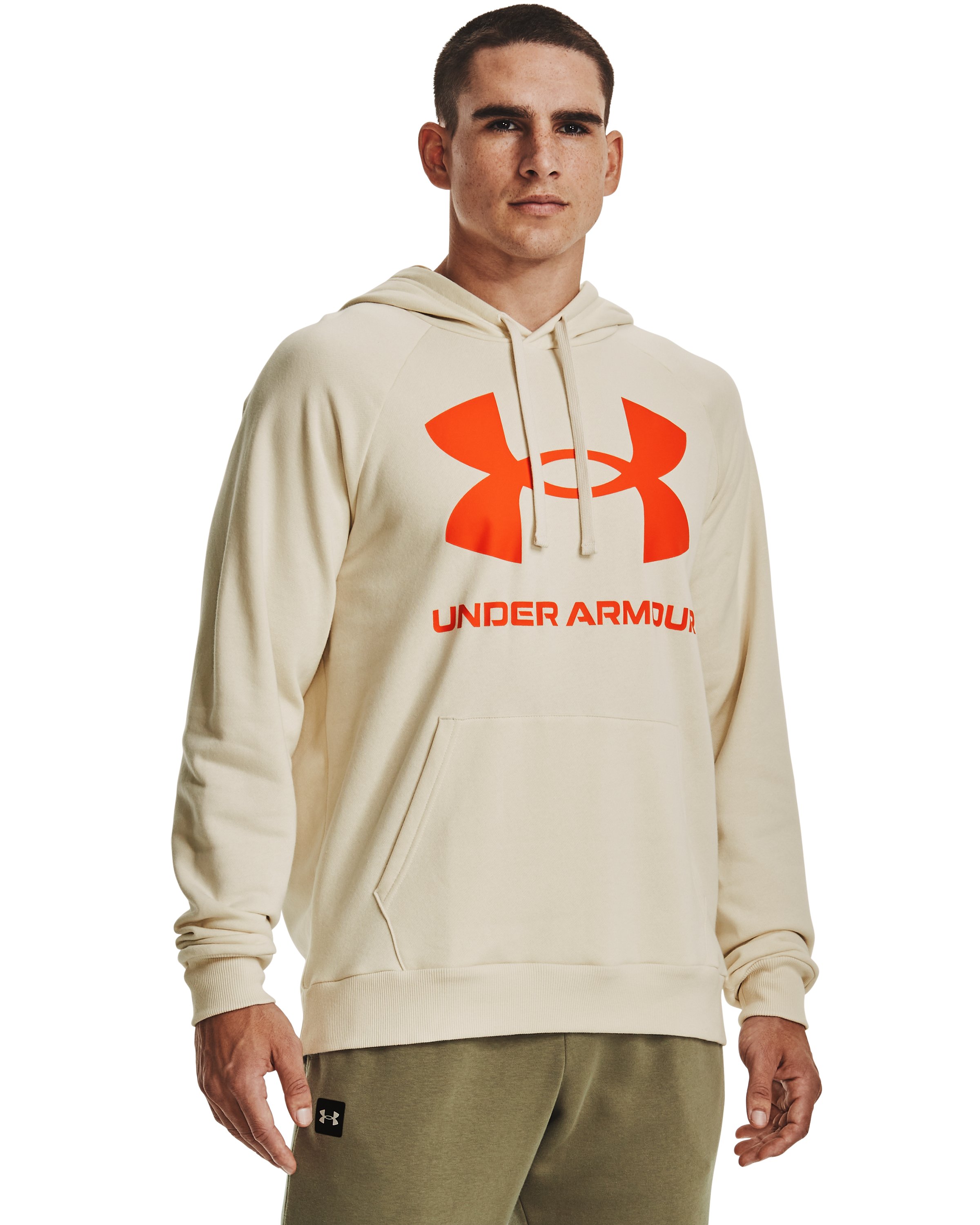 UA Rival Fleece Big Logo Men's Hoodie, custom hoodie or sweatshirt with logo imprint 2