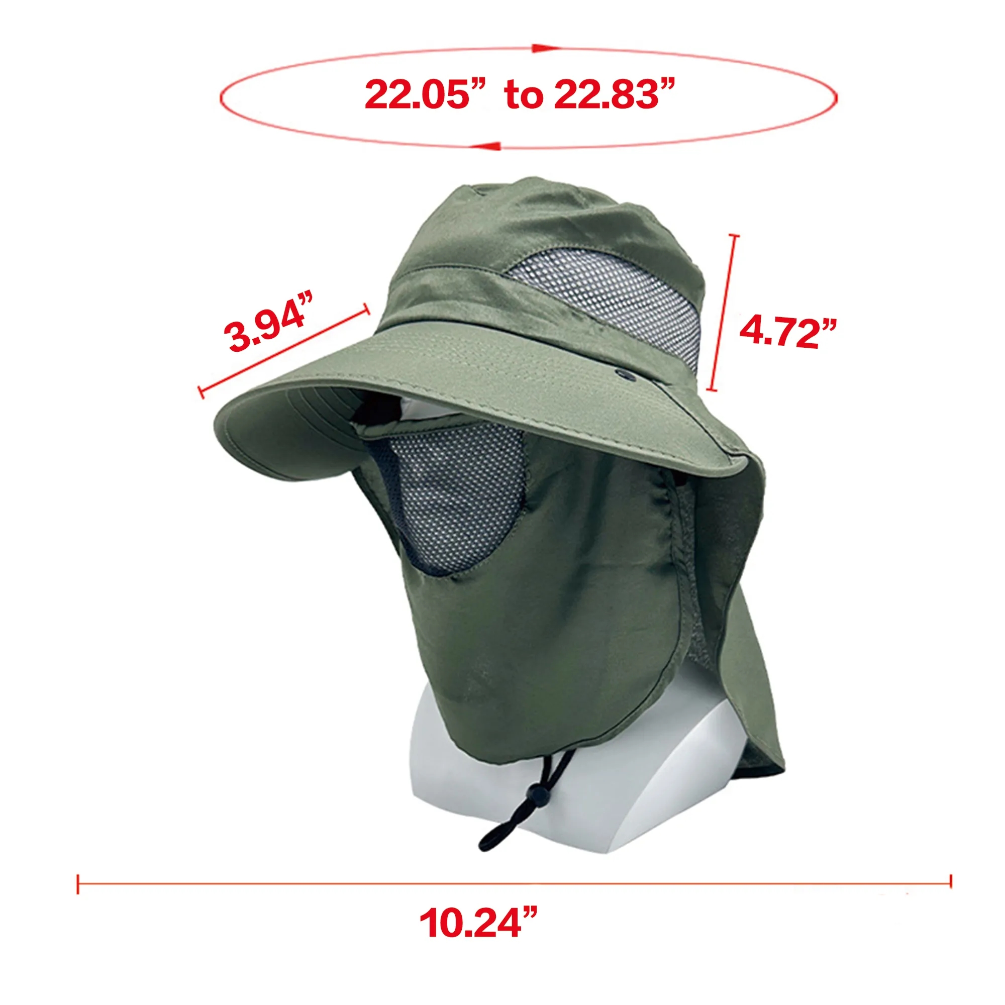 Wide-Brim Full-Coverage Sun Hat 11