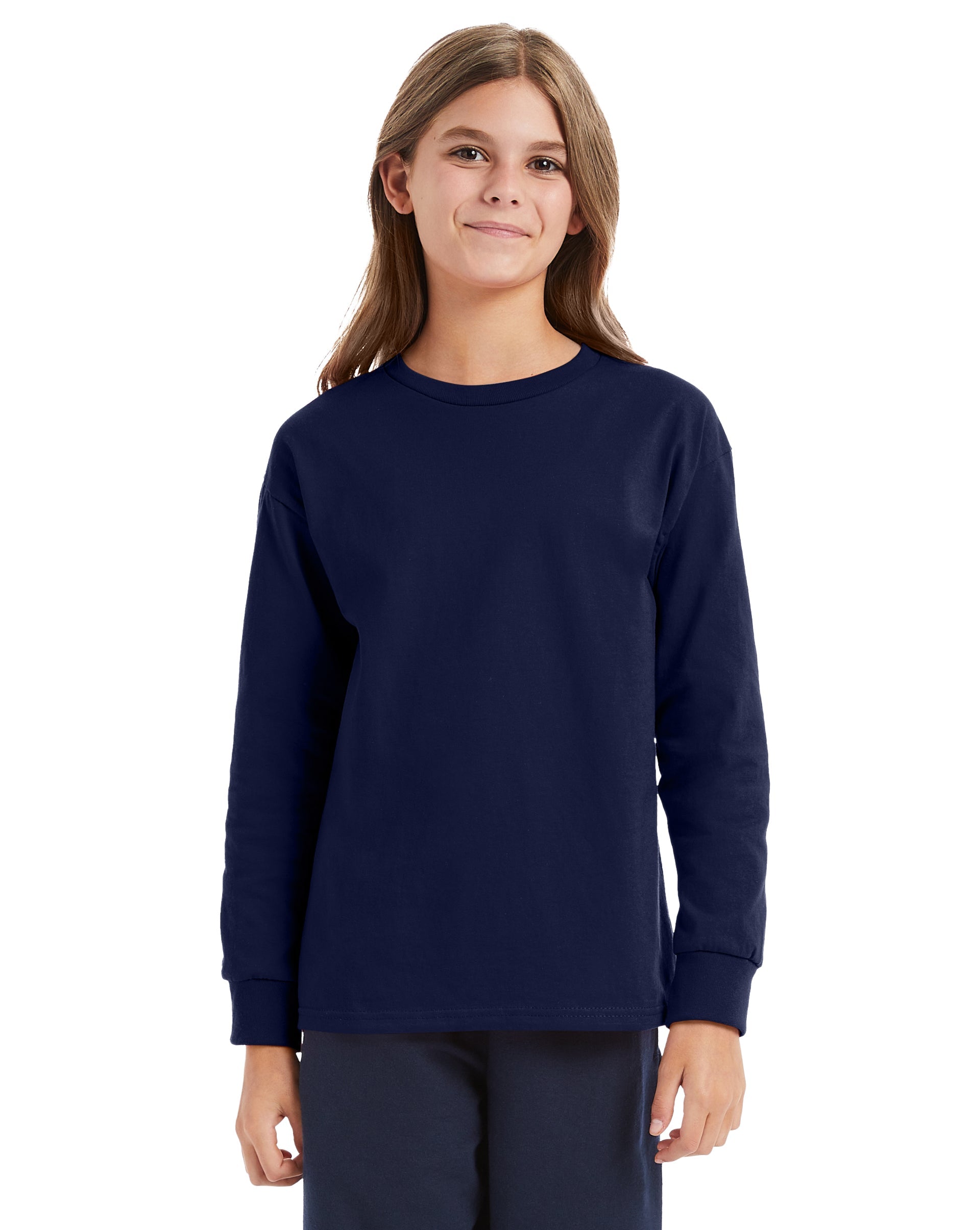 Hanes Youth Authentic-T Long-Sleeve T-Shirt 3