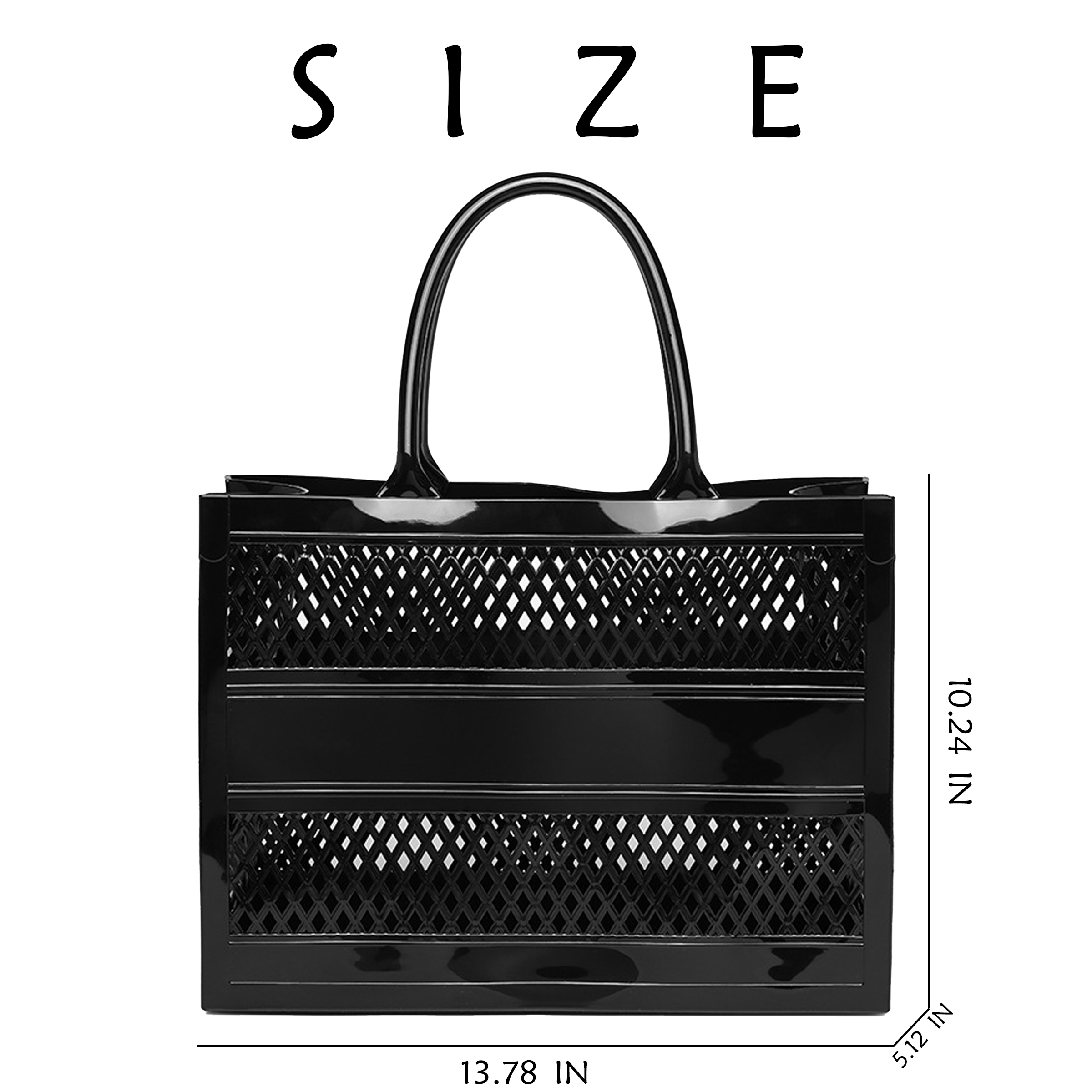 Pvc Large Capacity Beach Tote Bag 16