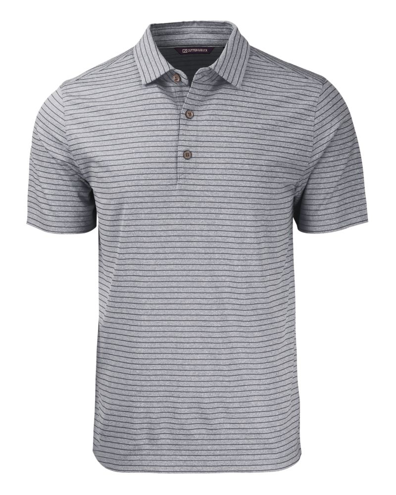 Cutter & Buck Forge Recycled Heather Stripe Four-Way Stretch Mens Big & Tall Polo Big & Tall 22