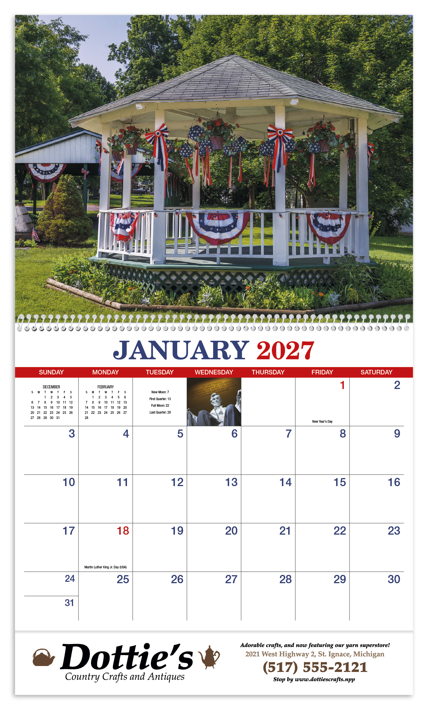 HotLine® Products America Appointment Calendar - Spiral 14
