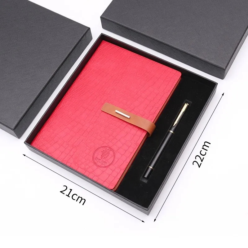 Leather Cover A5 Notebook Gift Set 3