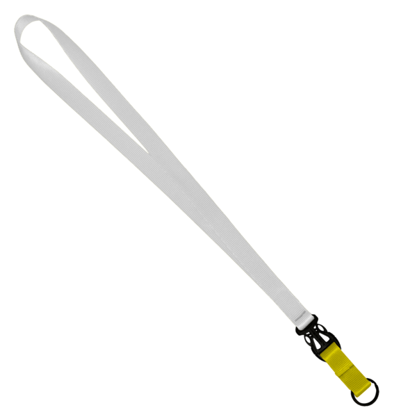 3/4" Multi color (Top and bottom) Nylon Lanyard with Plastic Slide Buckle R 121