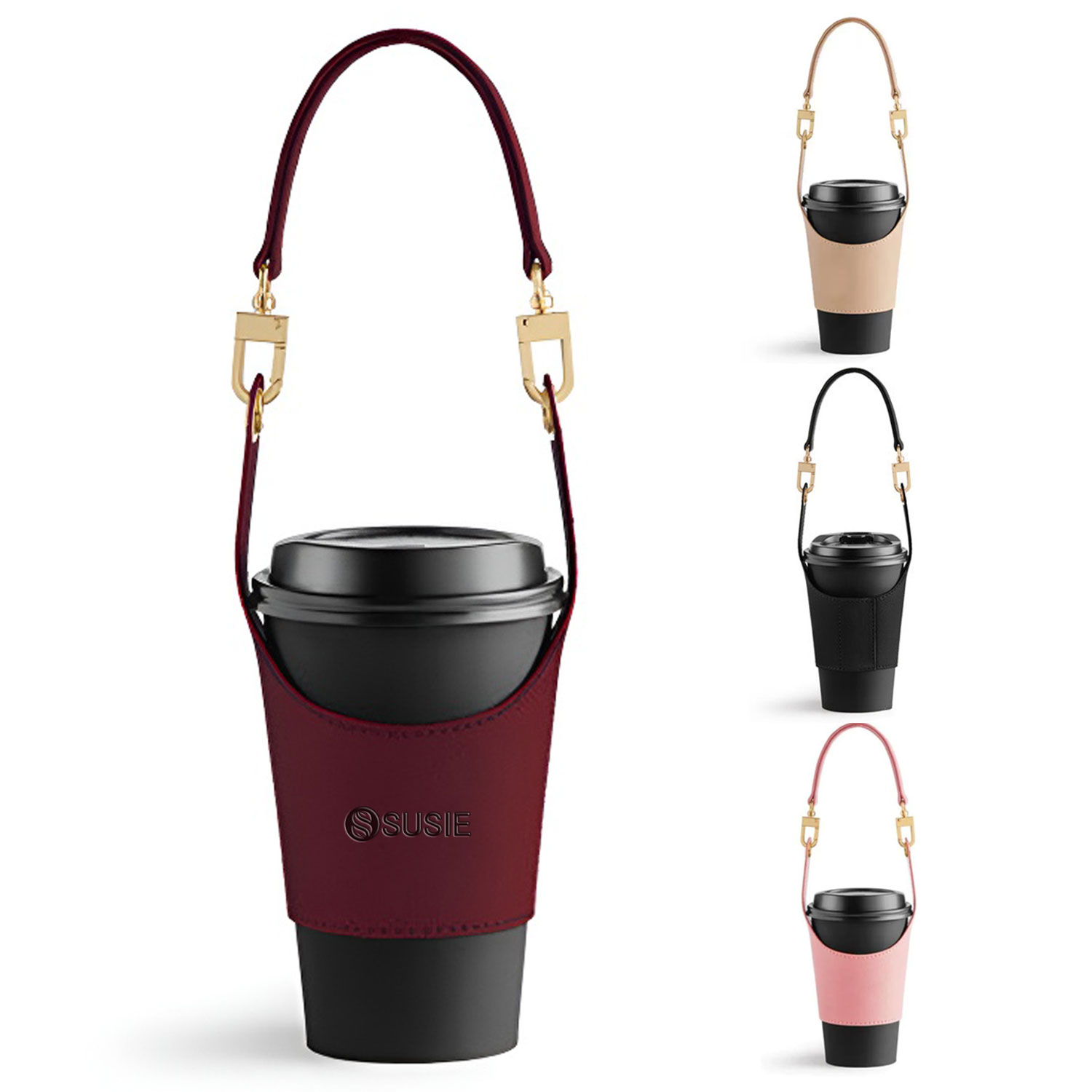 PU Coffee Cup Sleeve Carrier Holder 2