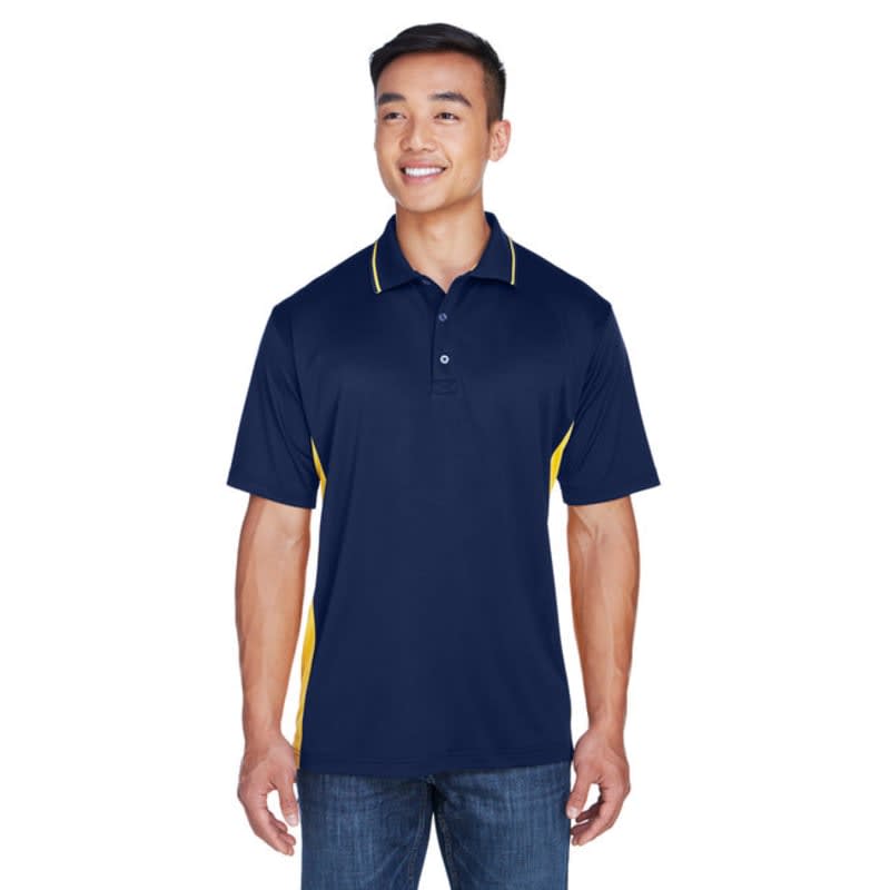 UltraClub Mens Cool & Dry Sport Two-Tone Polo 10