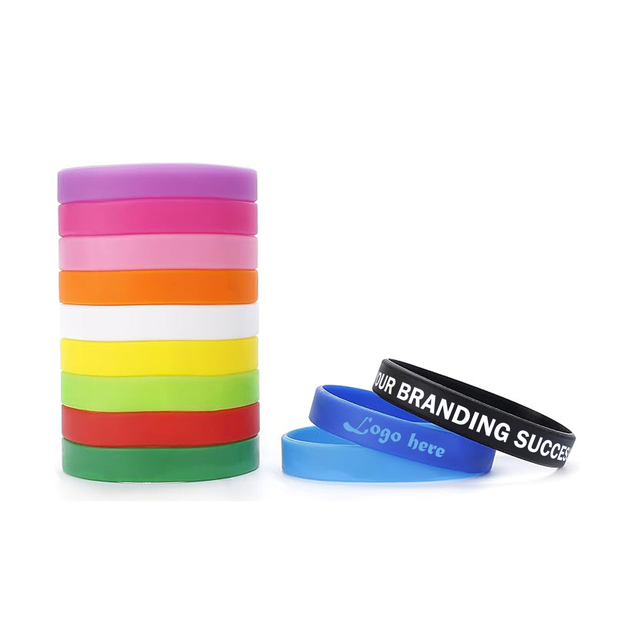 Customizable Color Silicone Wristband 2