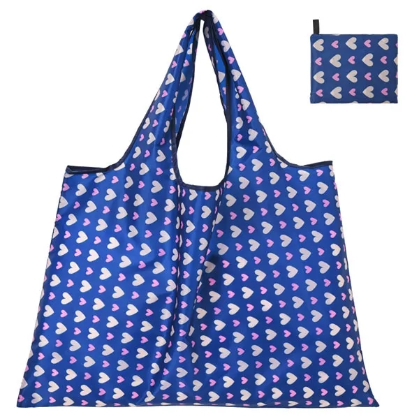 Extra-Large Reusable Foldable Grocery Tote Bags - Full Color 11
