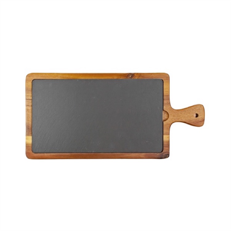 Large Flair Acacia Wood & Slate Cutting Board 3