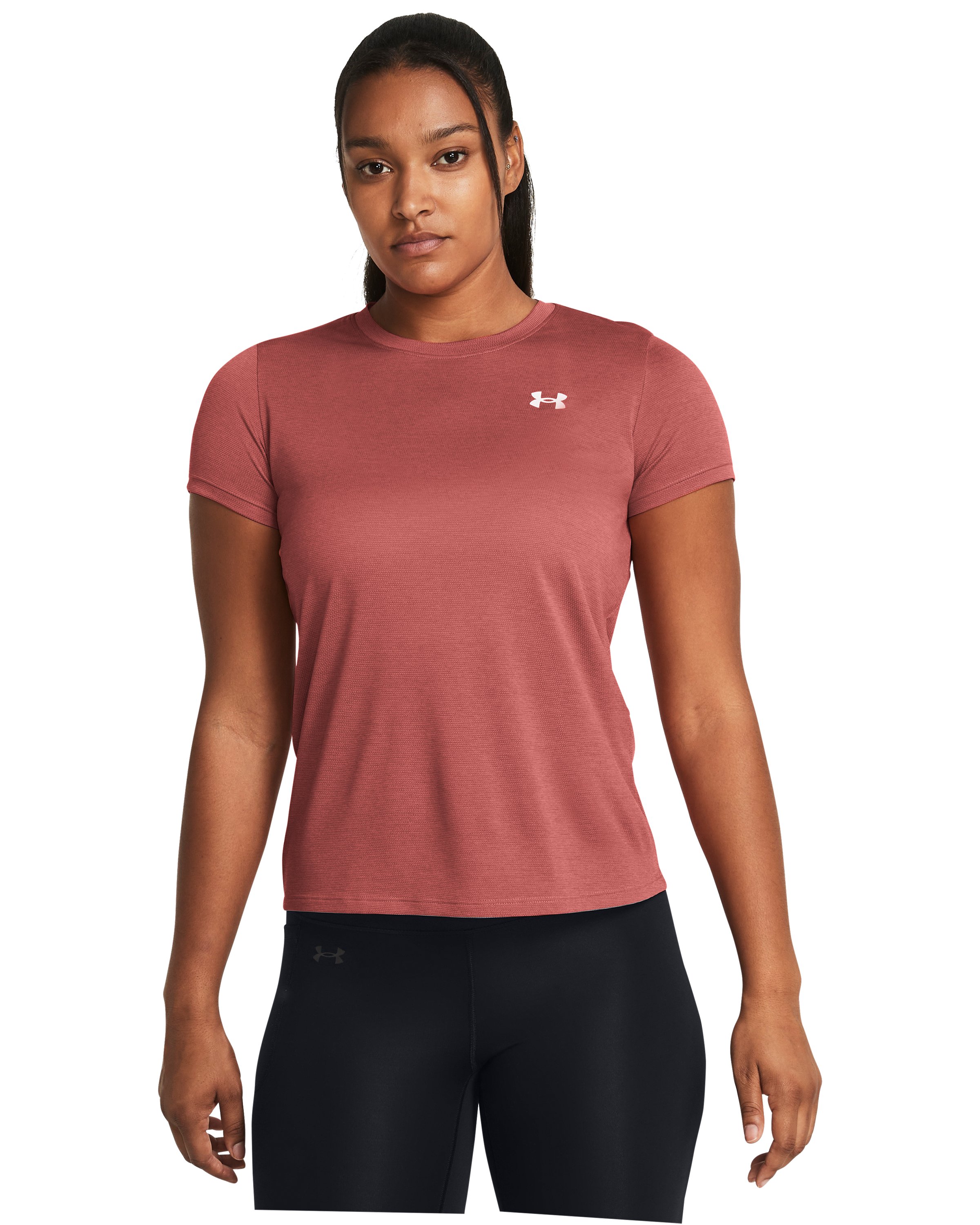 UA Tech Bubble Women's Short Sleeve 6