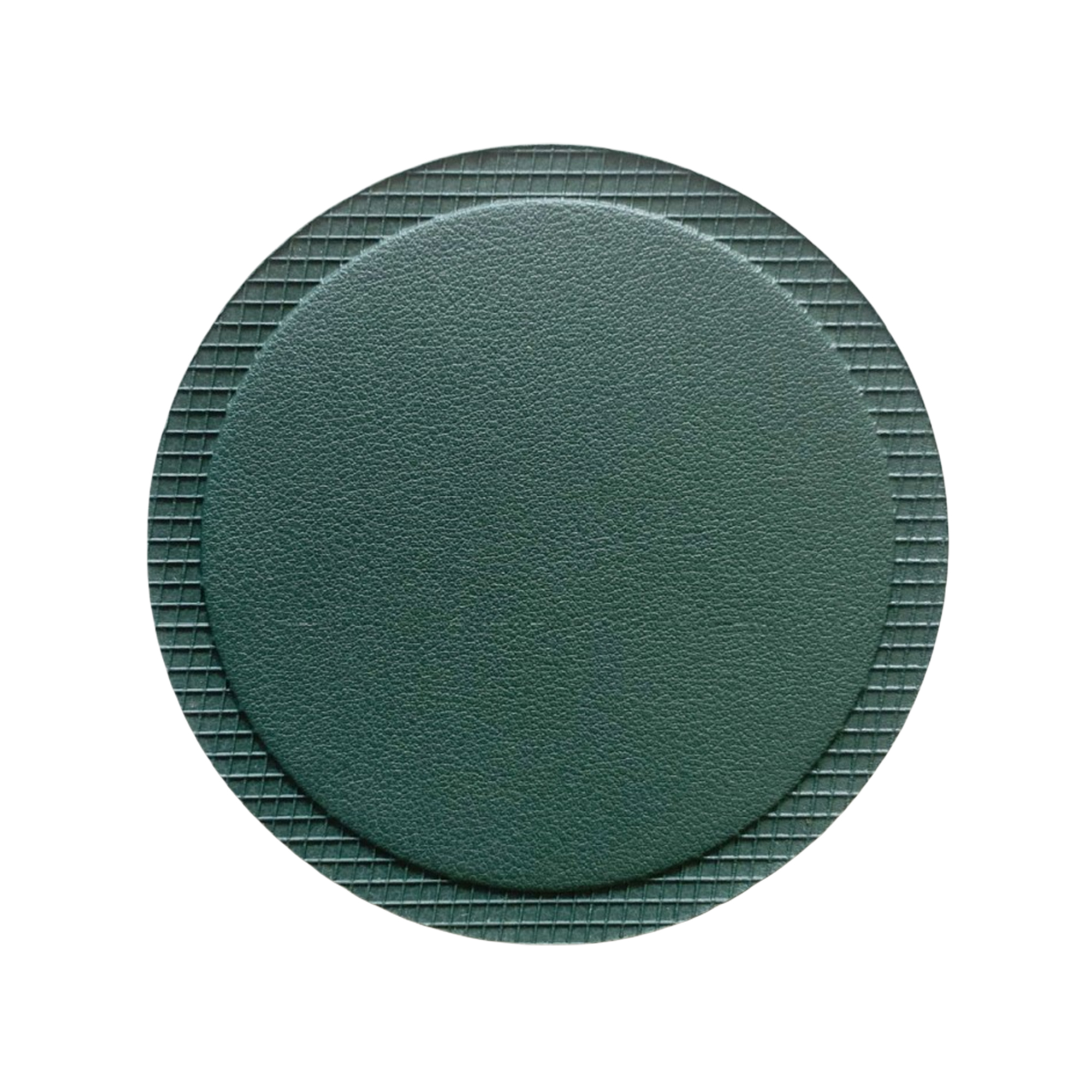 Round PU Leather Drink Coasters 12