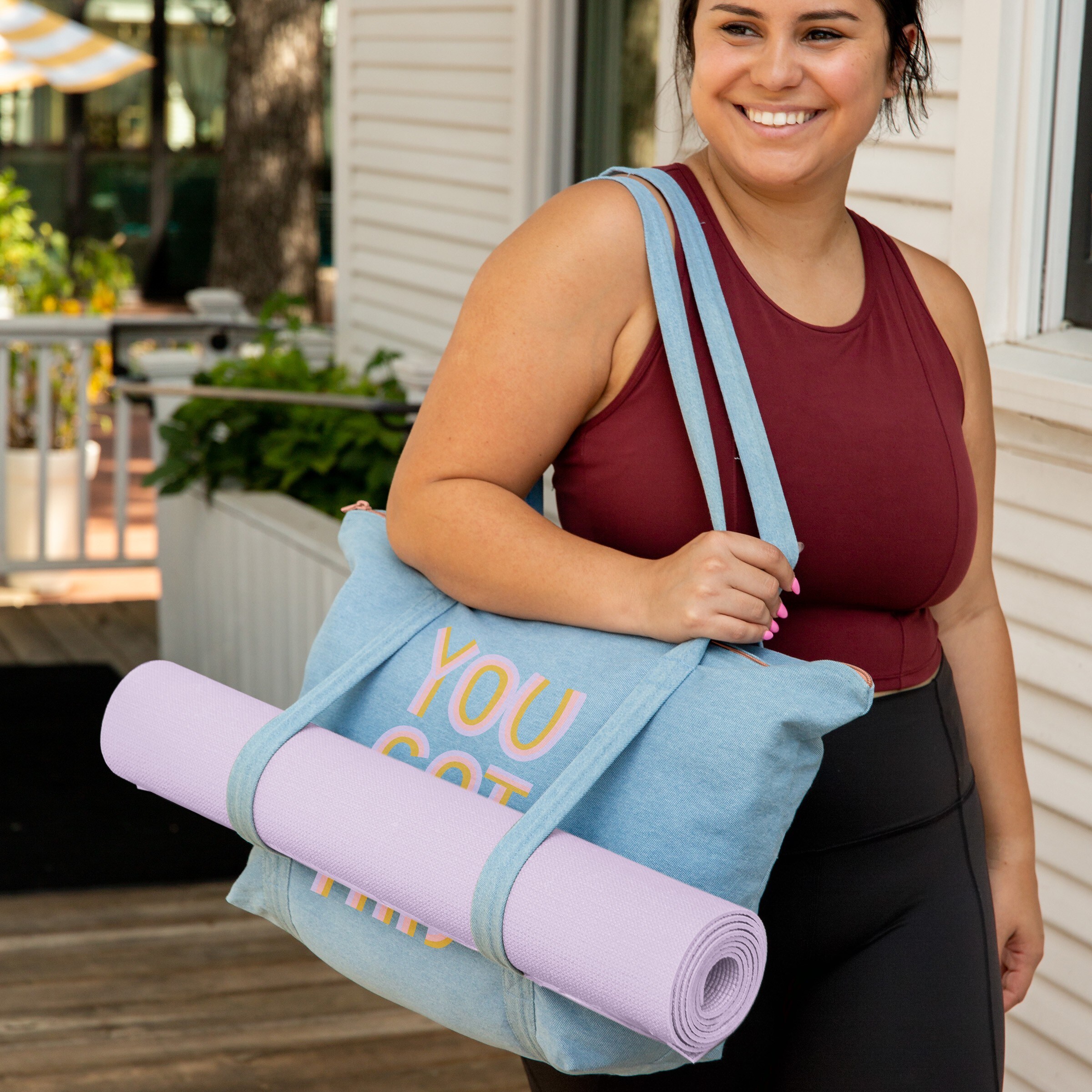 WEEKENDER YOGA TOTE - DENIM