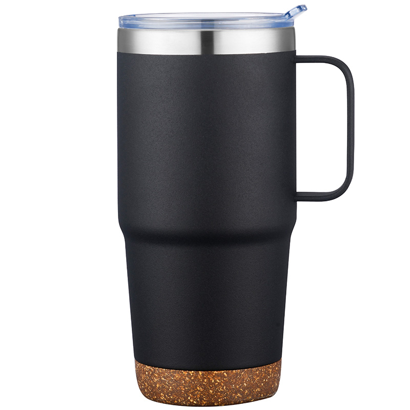 24oz. Travel Mug with Cork Bottom & Lid