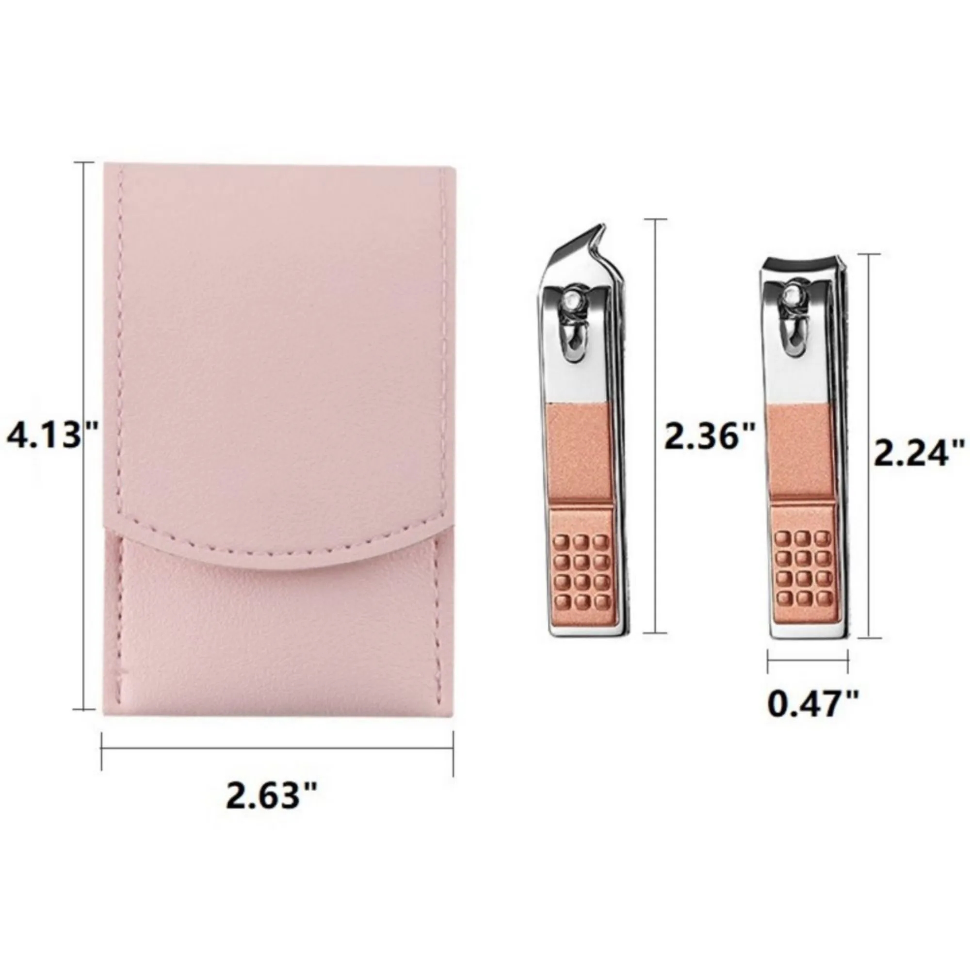 3 Pcs Portable Stainless Steel Manicure Set 4