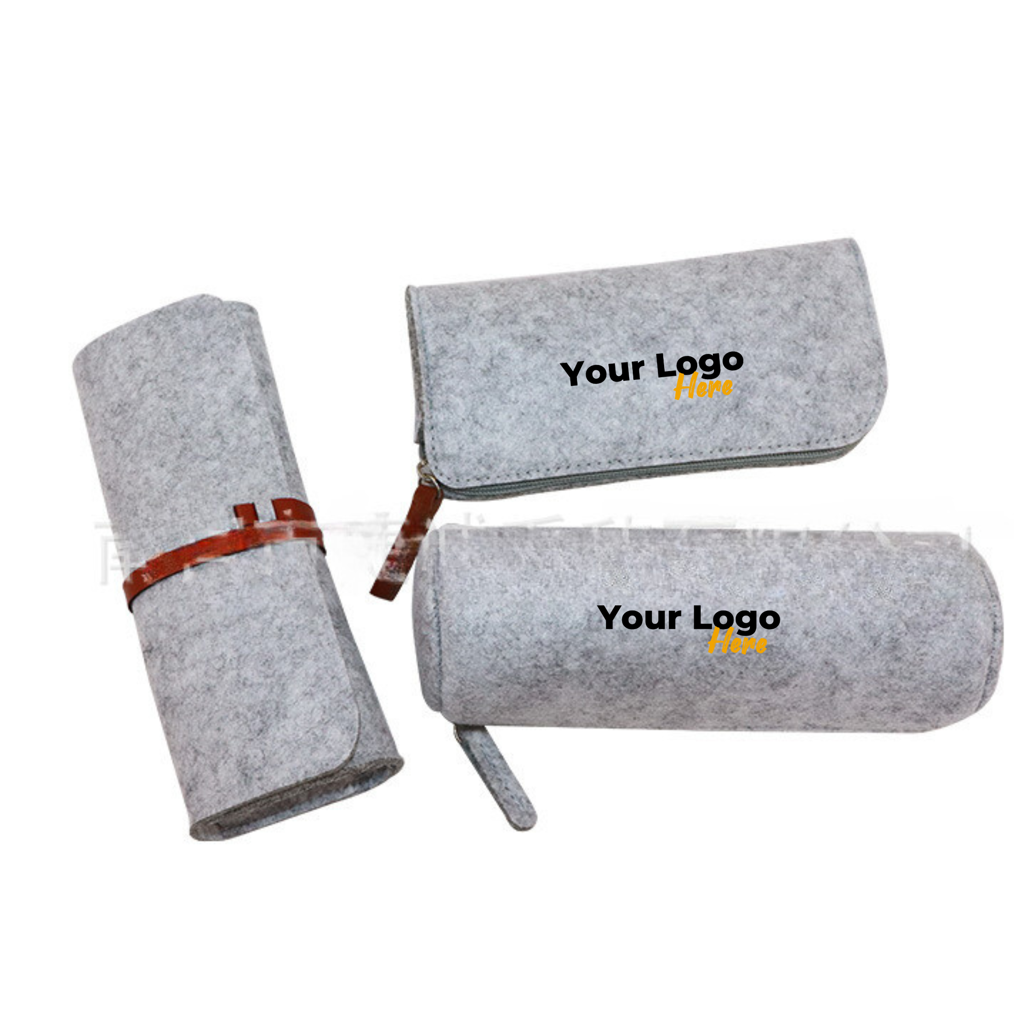 Stylish Zipper Felt Pencil Case 2