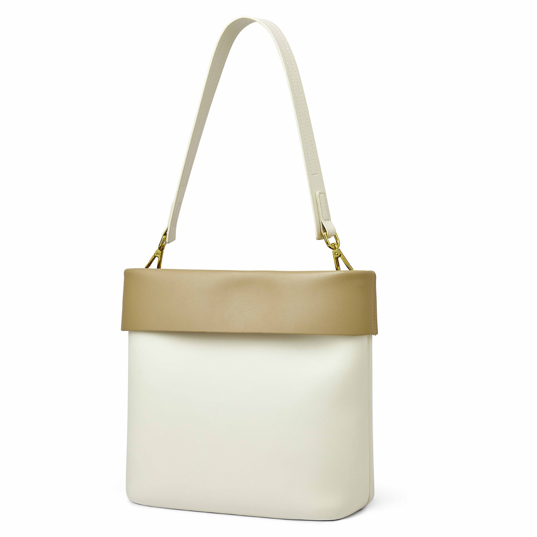 Genuine Leather Color-block shoulder commuter cross-body bag 7