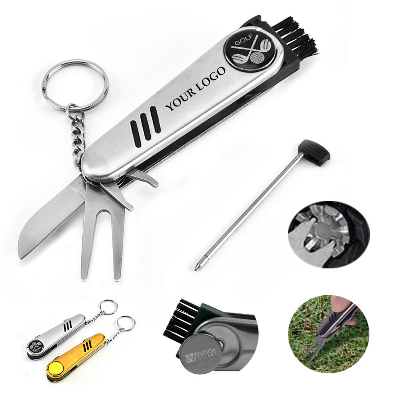 5 in 1 Kit Portable Multi-Pocket Golf Knife With Keychain 1