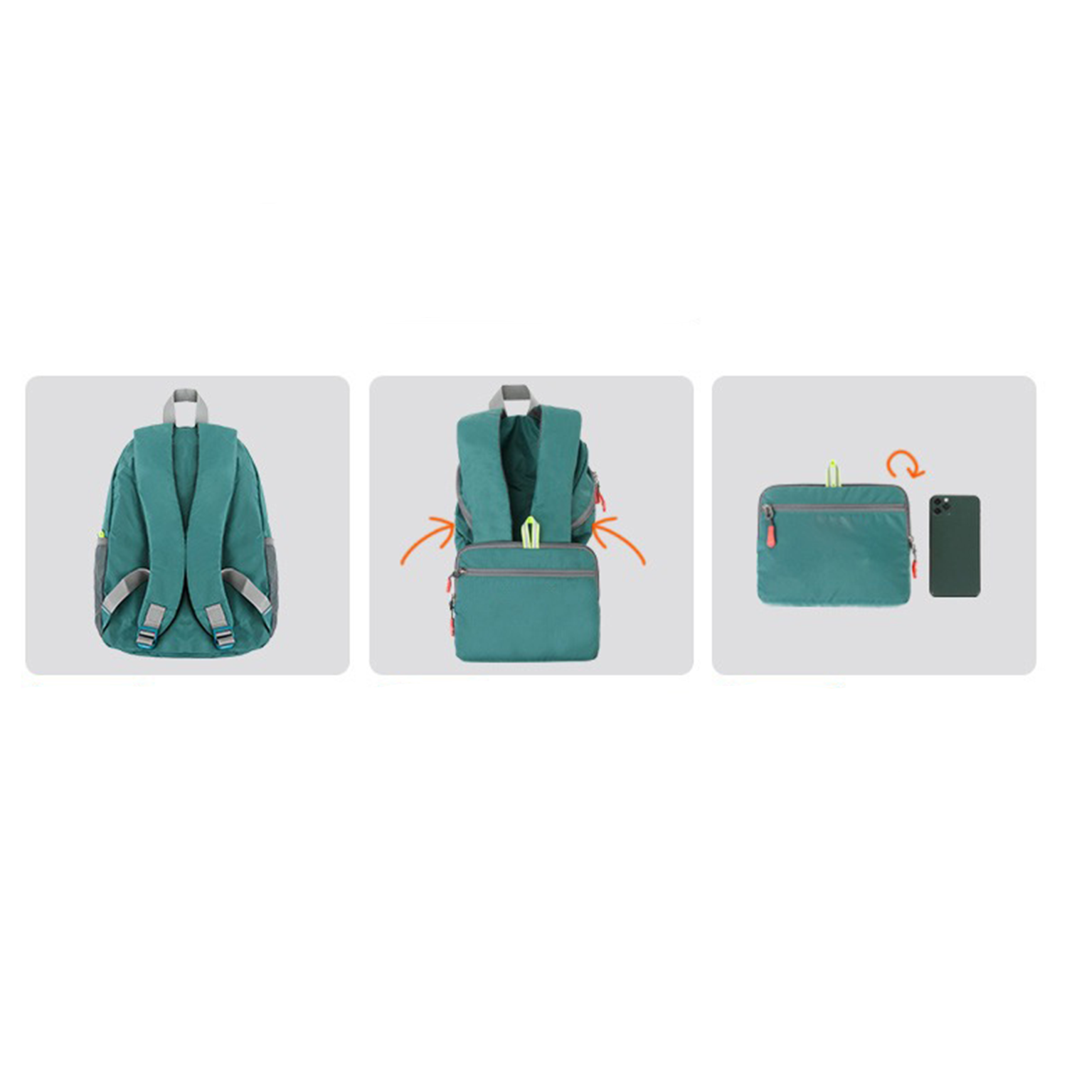 Nylon Water Resistant Packable Backpack for Outdoor 5