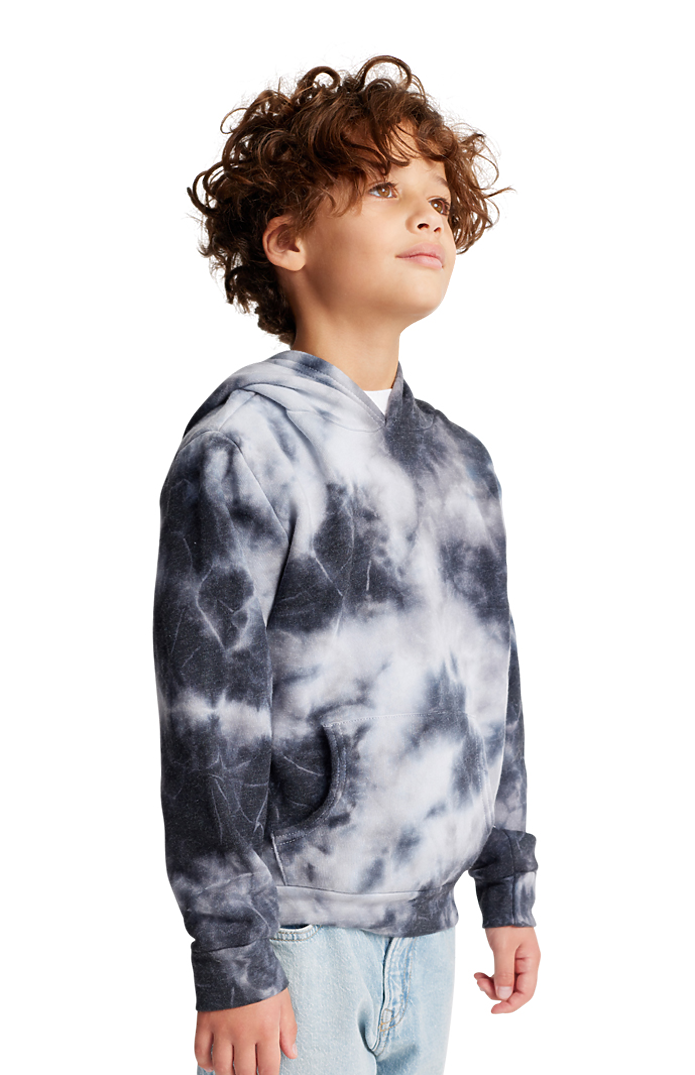 Youth Fleece Cloud Tie Dye Pullover Hoodie 1