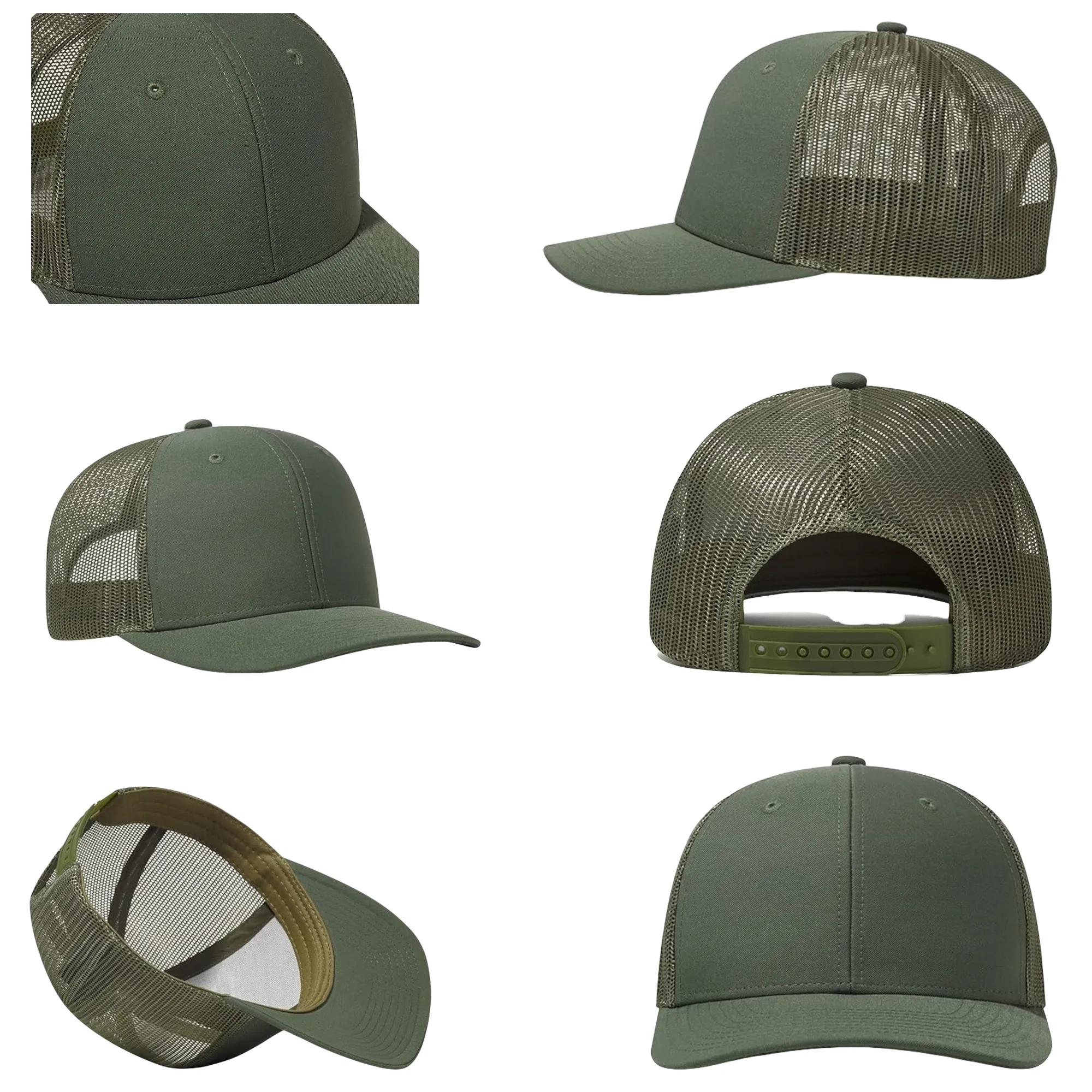 Premium Embroidery 6 Panel Structured Trucker Cap 3