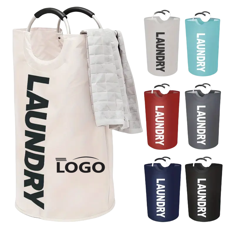 Foldable Circular Dirty Laundry Basket 3