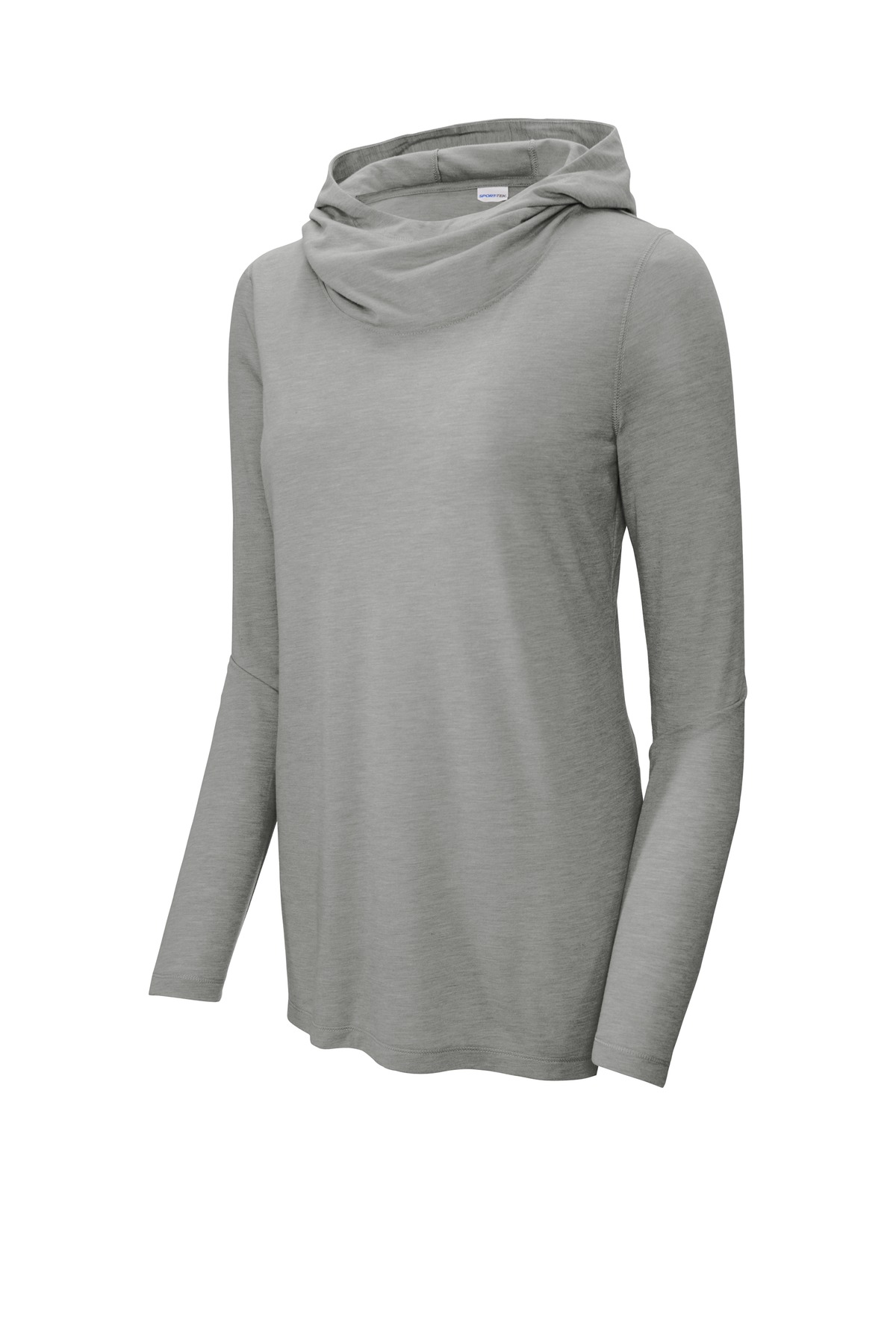 Sport-Tek Women's PosiCharge Tri-Blend Wicking Long Sleeve Hoodie LST406, custom hoodie or sweatshirt with logo imprint 17