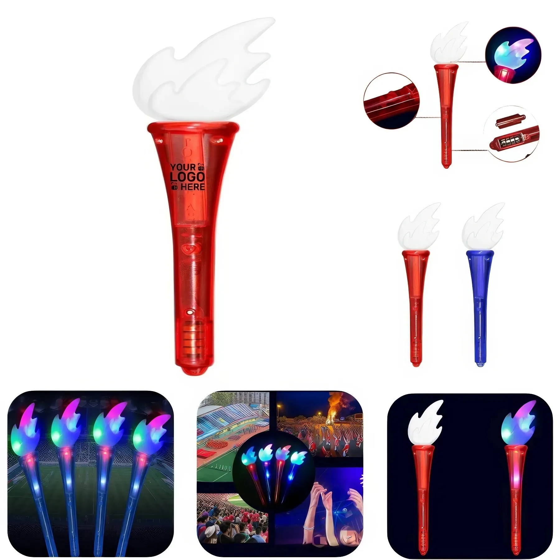Colorful LED Glowing Torch 4