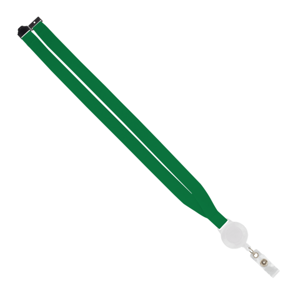 IMPORT 3/4" Polyester Lanyard with Retractable Badge Reel and IPH7 back of neck convenience release. 87