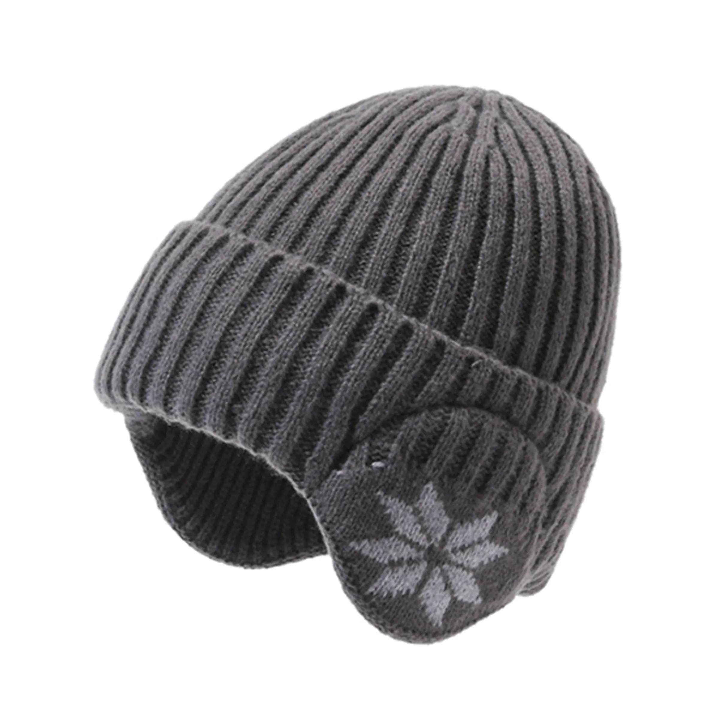 Knit Beanie Knitted Hat with Ear Warmer 6