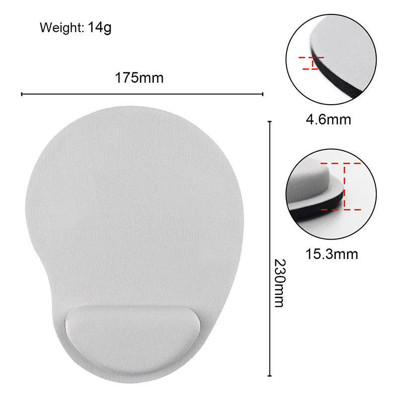 Ergonomic Mouse Pad W/Wrist Support 14